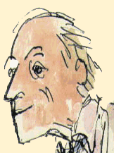 Roald Dahl - dessin de Quentin Blake