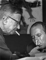 J.P Sartre et R. Gallimard
