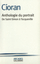 Couverture Anthologie du portrait ( Cioran)