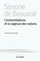 Couverture L'existentialisme et la sagesse des nations (Simone de Beauvoir)