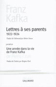 Couverture Lettres à ses parents (,Franz Kafka)
