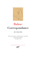Couverture Correspondance () Couverture Correspondance ()