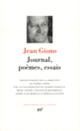 Couverture Journal – Poèmes – Essais (Jean Giono)