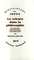 Couverture La science dans la philosophie ()