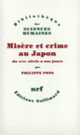 Couverture Misère et crime au Japon (Philippe Pons)