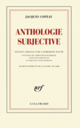 Couverture Anthologie subjective ()