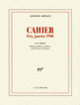 Couverture Cahier (Antonin Artaud)