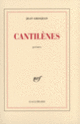 Couverture Cantilènes (Jean Grosjean)