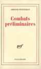 Couverture Combats préliminaires (Armand-M. Petitjean)