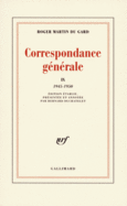 Couverture Correspondance générale ()