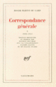 Couverture Correspondance générale (Roger Martin du Gard)