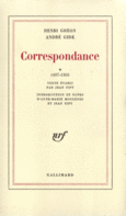 Couverture Correspondance I et II (,André Gide)
