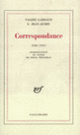 Couverture Correspondance (Georges Jean-Aubry,Valery Larbaud)