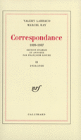 Couverture Correspondance (,Marcel Ray)