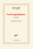 Couverture Correspondance (,Jean Tardieu)