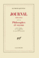 Couverture Journal (1939-1940) / Philosophes et voyous (Raymond Queneau)