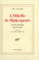 Couverture L'Othello de Shakespeare (Jean Vauthier)