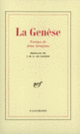Couverture La Genèse ( Anonymes,Jean Grosjean)
