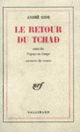 Couverture Le Retour du Tchad (André Gide)