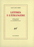 Couverture Lettres à l'Étrangère ()