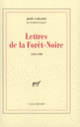 Couverture Lettres de la Forêt-Noire (José Cabanis)