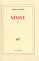 Couverture Ninive (Henri Raczymow)