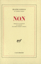 Couverture Non (Eugène Ionesco)