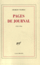 Couverture Pages de journal (Charles Vildrac)