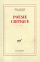 Couverture Poésie critique (Jean Cocteau)