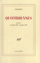 Couverture Quotidiennes (Eugène Guillevic)