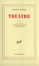 Couverture Théâtre (Arthur Adamov)