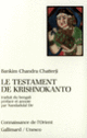 Couverture Le Testament de Krishnokanto (Bankim Chandra Chatterji)