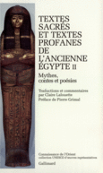 Couverture Textes sacrés et textes profanes de l'ancienne Égypte ()