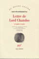 Couverture Lettre de Lord Chandos et autres essais (Hugo von Hofmannsthal)