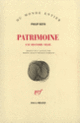 Couverture Patrimoine (Philip Roth)