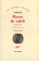 Couverture Pierre de soleil (Octavio Paz)