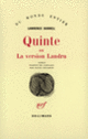 Couverture Quinte ou La version Landru (Lawrence Durrell)