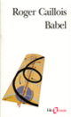 Couverture Babel / Vocabulaire esthétique (Roger Caillois)