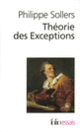 Couverture Théorie des Exceptions (Philippe Sollers)