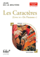 Couverture Les Caractères, Livre XI - Bac techno 2024 (Jean de La Bruyère)