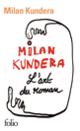 Couverture L'art du roman (Milan Kundera)