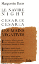 Couverture Le Navire Night (Marguerite Duras)