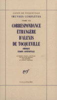 Couverture Correspondance étrangère d'Alexis de Tocqueville ()
