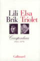 Couverture Correspondance (Lili Brik,Elsa Triolet)