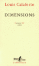 Couverture Dimensions (Louis Calaferte)