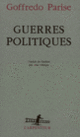 Couverture Guerres politiques (Goffredo Parise)