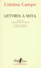 Couverture Lettres à Mita (Cristina Campo)
