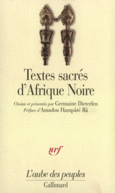 Couverture Textes sacrés d'Afrique noire ()