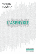 Couverture L'asphyxie ()