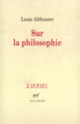 Couverture Sur la philosophie (Louis Althusser)